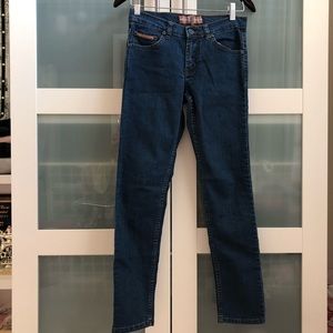 Burberry Mid-Rise Medium Wash Skinny Jeans